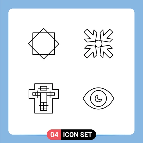 Universal Icon Symbols Group Modern Filledline Flat Colors Alert Decapate — 스톡 벡터