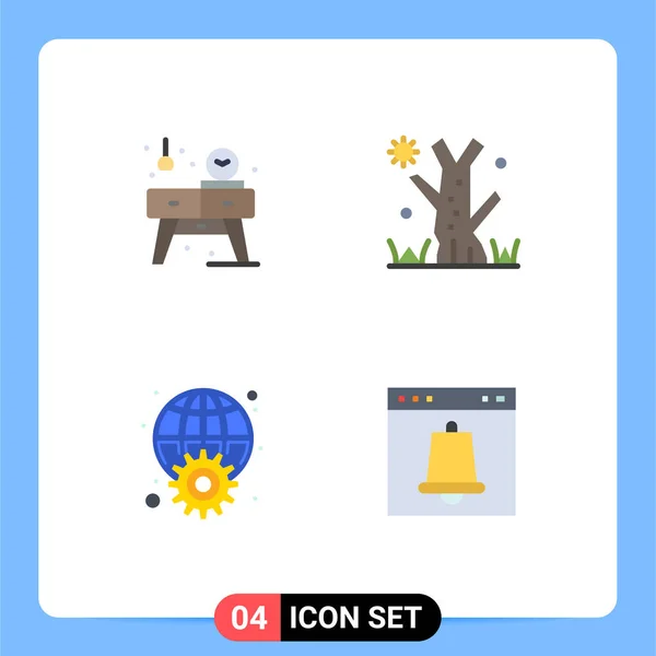 Universal Flat Icons Set Für Web Und Mobile Anwendungen Hause — Stockvektor