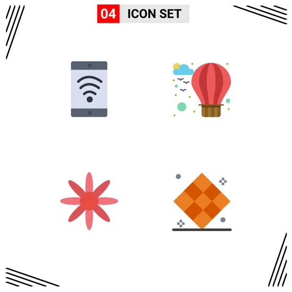 Flat Icon Concept Pour Sites Web Mobile Applications Mobile Athlétisme — Image vectorielle