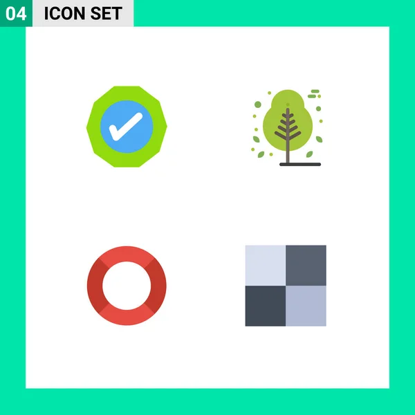 Interface Utilisateur Flat Icon Pack Signes Symboles Modernes Logistique Essentiel — Image vectorielle