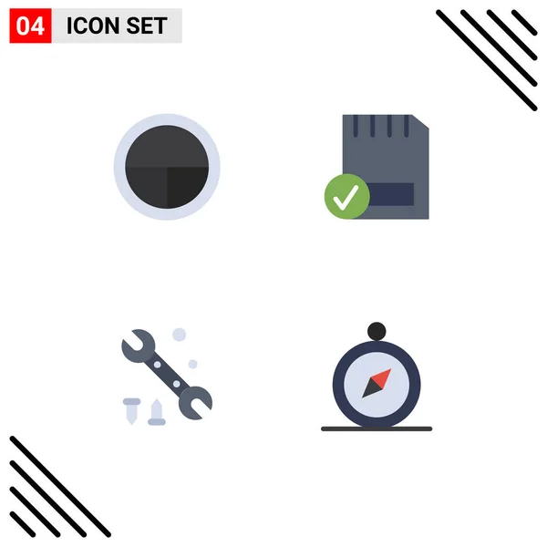 Universal Icon Symbols Group Modern Flat Icons Army Wrench Soldier — Stock Vector