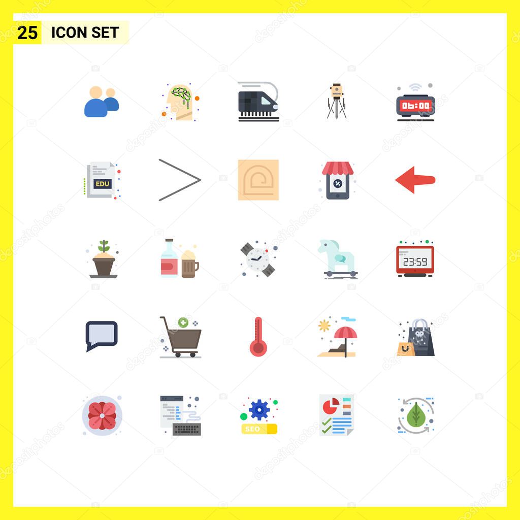 Universal Icon Symbols Group Of 25 Modern Flat Colors Of Internet Alarm Transport Tool Construction Editable Vector Design Elements Premium Vector In Adobe Illustrator Ai Ai Format Encapsulated Postscript Eps Eps Format