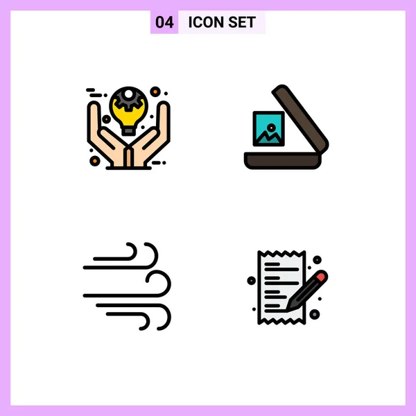 Conjunto Iconos Interfaz Usuario Moderna Símbolos Signos Para Negocios Tiempo — Vector de stock