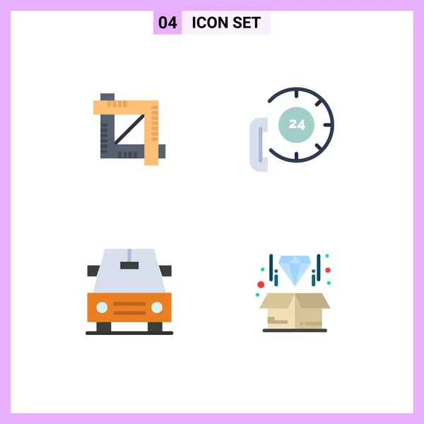 Universal Icon Symbols Group Modern Flat Ícones Cultura Carro Editor —  Vetores de Stock