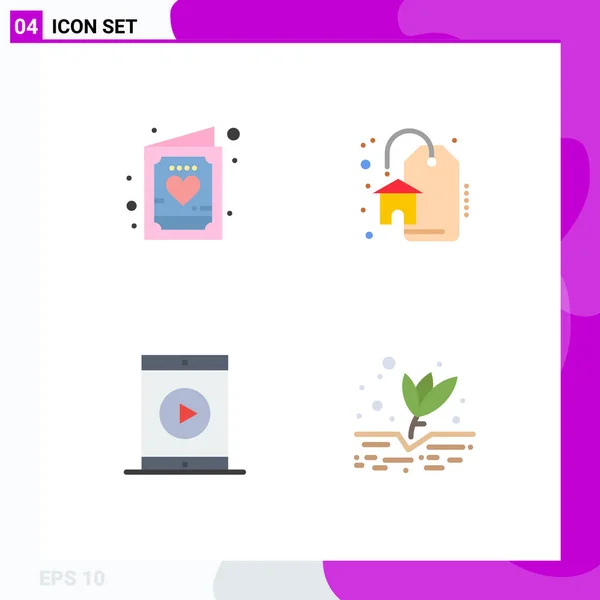 전형적 아이콘과 에드먼즈 아이폰 부동산 Editable Vector Design Elements — 스톡 벡터