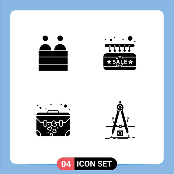 Set Modern Icons Symbols Signs Court Brief Person Sign Suit — Stock Vector