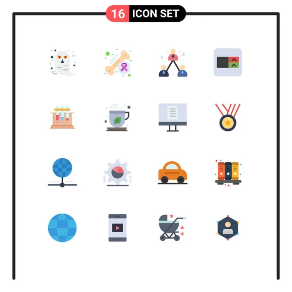 User Interface Flat Color Pack Modern Signs Symbols Test Wireframe — Διανυσματικό Αρχείο