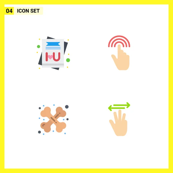 Set Von Modernen Symbolen Symbole Zeichen Für Karte Gesundheit Finger — Stockvektor