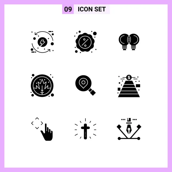 Conjunto Iconos Interfaz Usuario Moderna Símbolos Signos Para Acción Gracias — Vector de stock