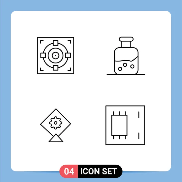 Universal Icon Symbolen Groep Van Moderne Filledline Flat Kleuren Van — Stockvector
