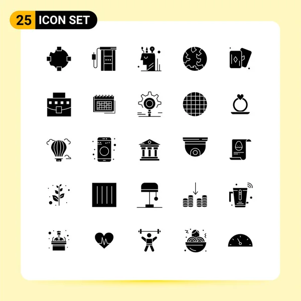 Iconos Creativos Signos Símbolos Modernos Pasatiempos Línea Arte Internet Elementos — Vector de stock