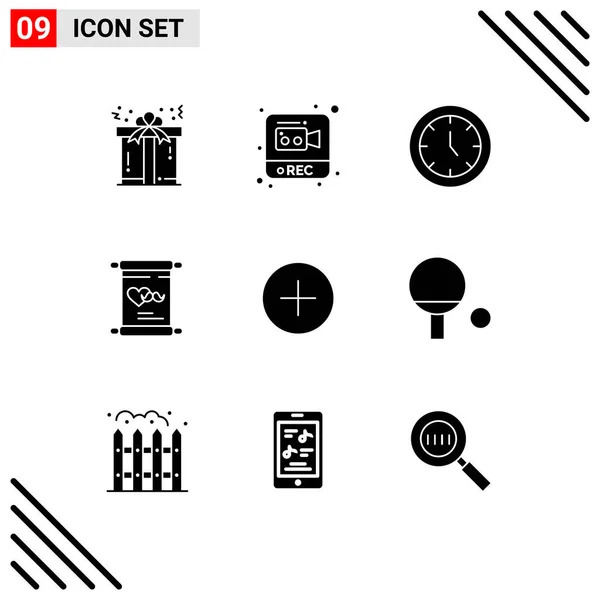 Stock Vector Icon Pack Líneas Signos Símbolos Para Añadir Día — Vector de stock