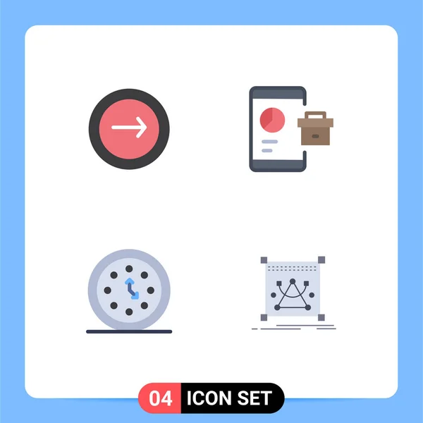 Universal Icon Symbols Group Modern Flat Icons Application Smartphone Mobile —  Vetores de Stock