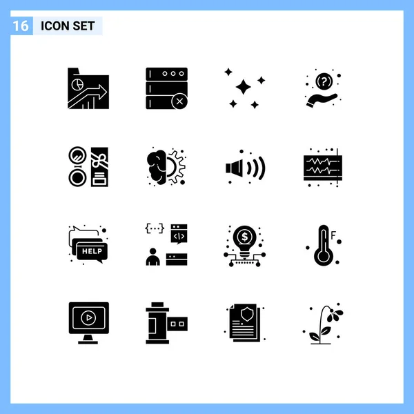 Stock Vector Icon Pack Mit Zeilenzeichen Und Symbolen Für Make — Stockvektor