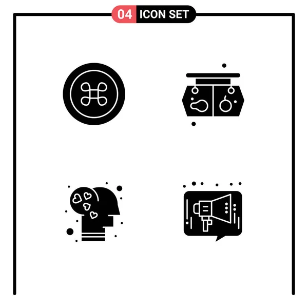 Set Modern Icons Symbols Signs Food Intelligence Shopping Board Chat — Stock Vector