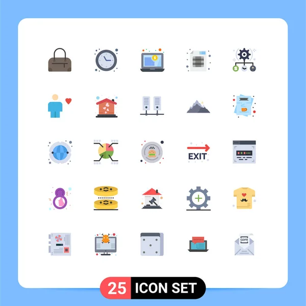 Universal Icon Symbols Grupo Modern Flat Colores Usuario Usuario Estado — Archivo Imágenes Vectoriales