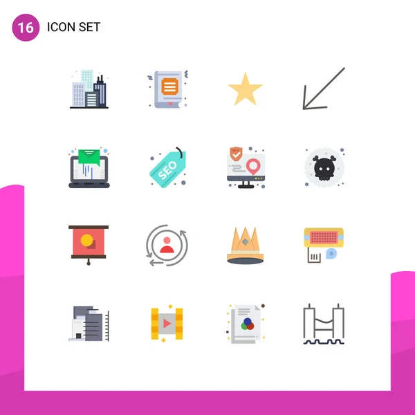 Stock Vector Icon Pack Sinais Linha Símbolos Para Envio Carta — Vetor de Stock