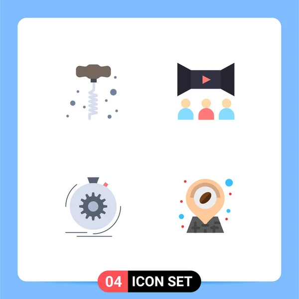 Universal Icon Symbols Group Modern Flat Icons Drill Performance Cinema — 스톡 벡터