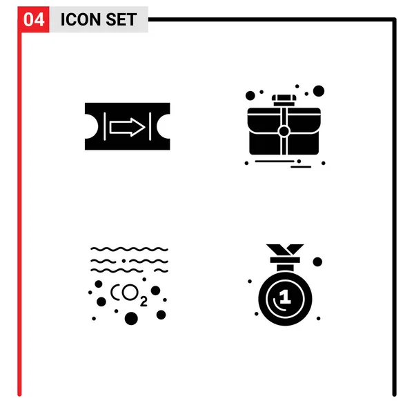 Conjunto Iconos Interfaz Usuario Moderna Símbolos Signos Para Ticket Caso — Vector de stock