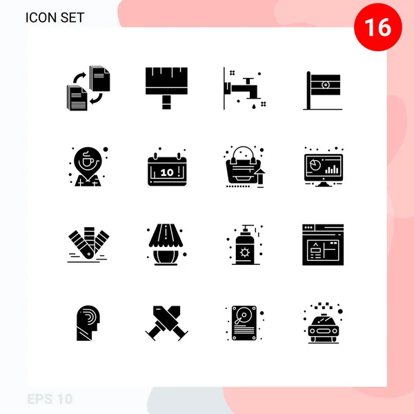 사이트 모바일 솔리드 Indian Editable Vector Design Elements — 스톡 벡터