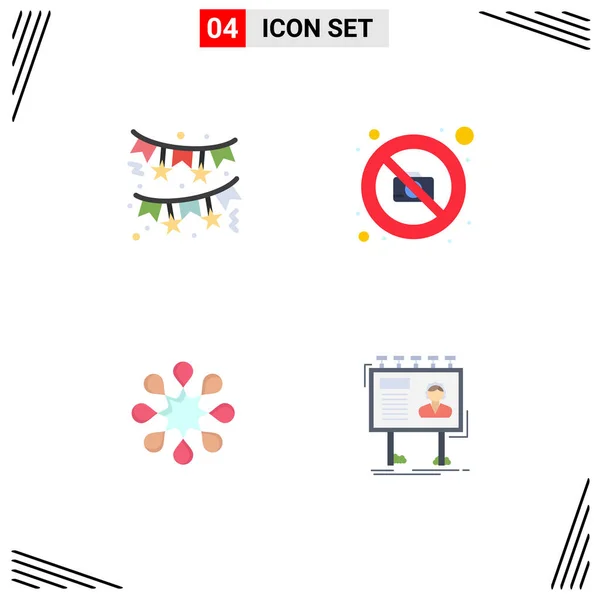 Set Mit Kommerziellen Flat Icons Pack Für Bogen Gesundheit Nacht — Stockvektor