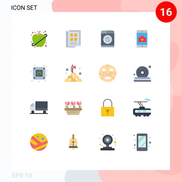 Stock Vector Icon Pack Mit Zeilenzeichen Und Symbolen Für Elektrische — Stockvektor