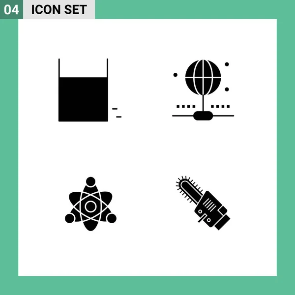 Universal Icon Symbols Group Modern Solid Glyphs Game Education Sport — Vetor de Stock