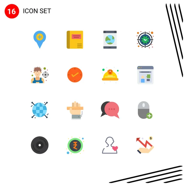 Stock Vector Icon Pack Mit Linienzeichen Und Symbolen Für Zeit — Stockvektor