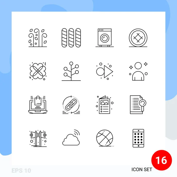 Set Iconos Interfaz Usuario Moderna Símbolos Signos Para Corazones Comida — Vector de stock