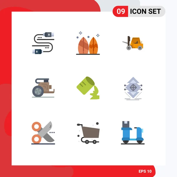 9 Universal Flat Color Signs Symbols of greece, old, surfboard, horses, transport Editable Vector Design Elements — Stock Illustration Universal Flat Color Signs Symbols Greece Old Surfboard Horses Transport Stock Illustration