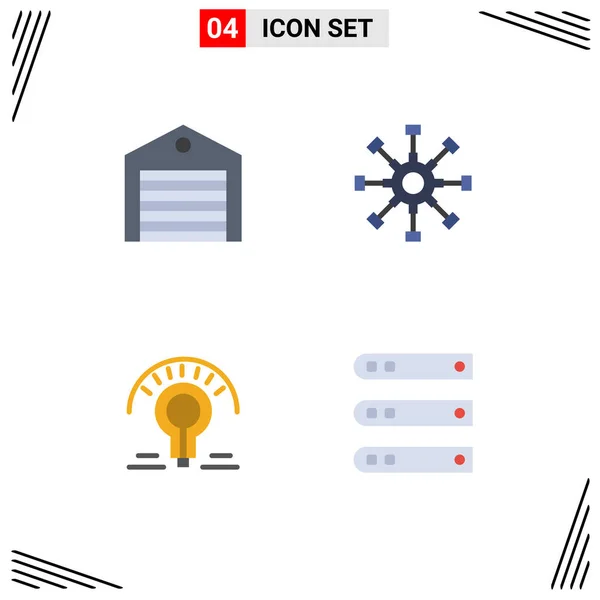 Universal Flat Icons Set Web Mobile Applications Delivery Teamwork Package — Stock Vector