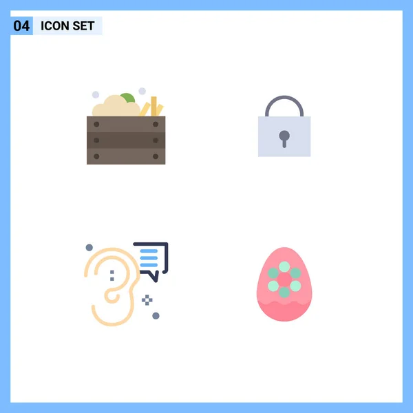 Universal Icon Symbols Group Modern Flat Icons Agriculture Communication Nature — 스톡 벡터