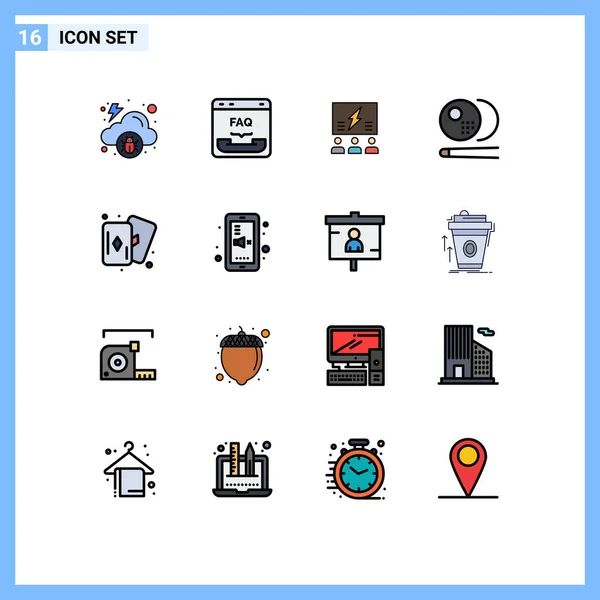 Conjunto Iconos Interfaz Usuario Moderna Símbolos Signos Para Piscina Pensamiento — Vector de stock