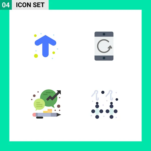 Universal Flat Icons Set Für Web Und Mobile Anwendungen Pfeil — Stockvektor