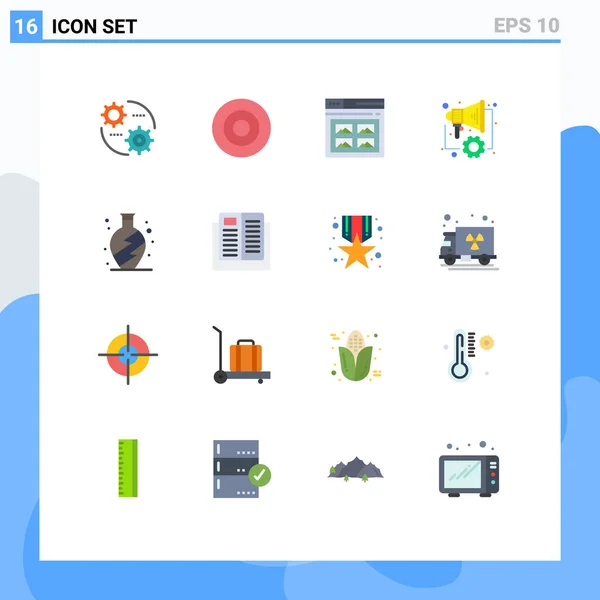 Universal Icon Symbols Group Modern Flat Colors Home Marketing Internet — 스톡 벡터