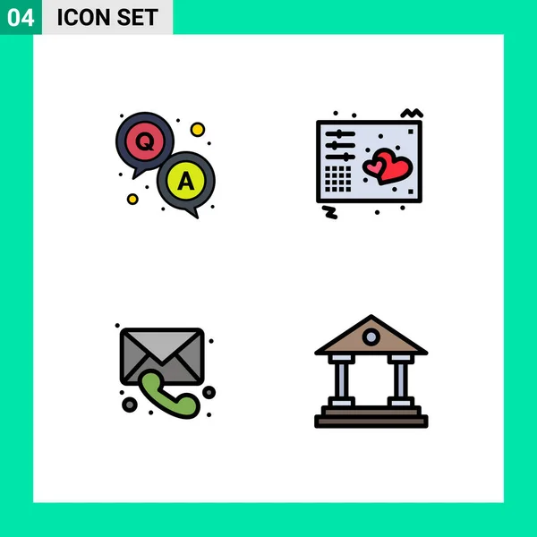 Stock Vector Icon Pack Signos Línea Símbolos Para Respuesta Médico — Vector de stock