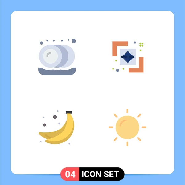 User Interface Pack Basic Flat Icons Kitchen Fruit Difference Path — Διανυσματικό Αρχείο