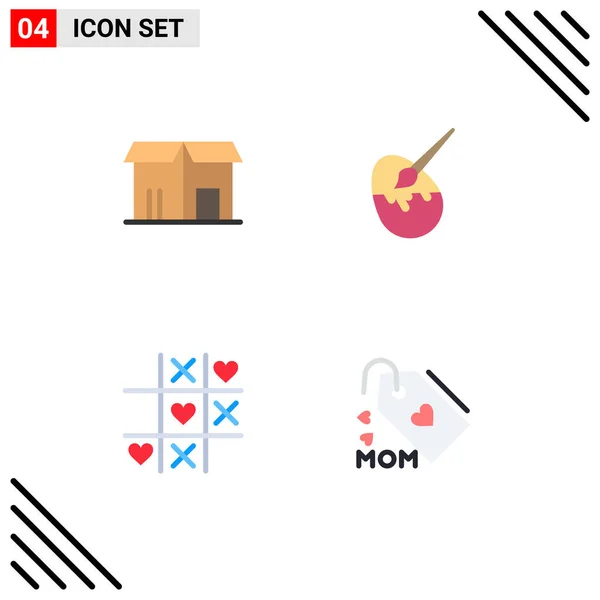 Editable Vector Line Pack Simple Flat Icons Ecommerce Heart Shopping — Stock Vector