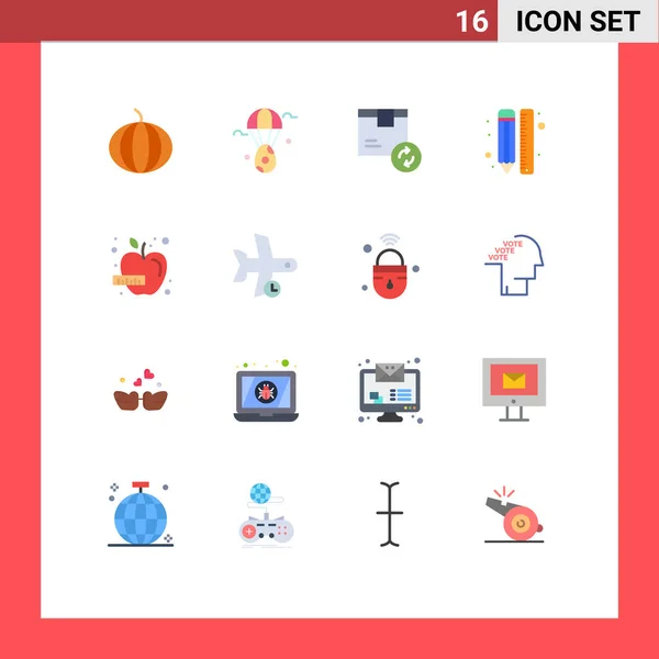 Vector Icon Pack Line Signs Symbols Diet Design Product Pencil — 스톡 벡터