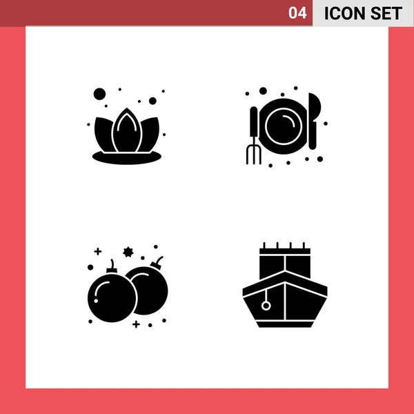 Conjunto Iconos Interfaz Usuario Moderna Símbolos Signos Para Lirio Juego — Vector de stock