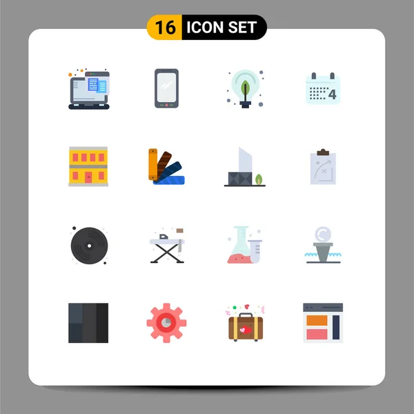 Icône Vectorielle Stock Paquet Signes Symboles Ligne Pour Construction Date — Image vectorielle