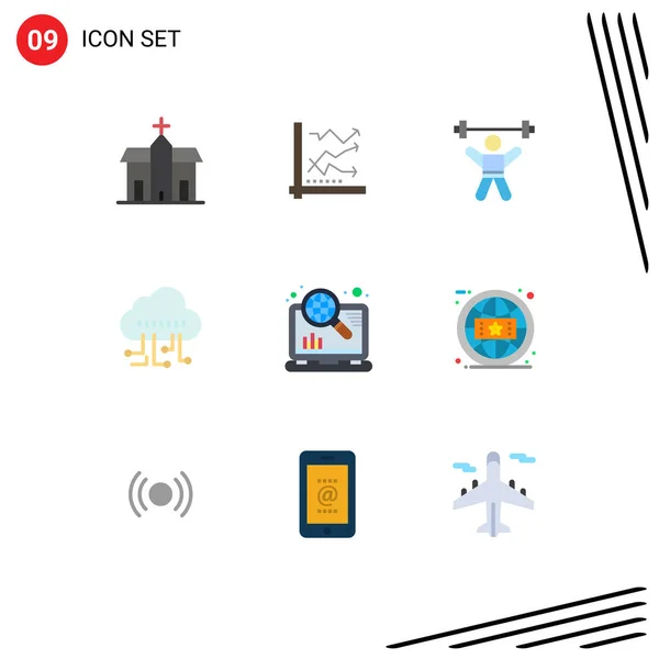 Stock Vector Icon Pack Mit Linienzeichen Und Symbolen Für Verwaltung — Stockvektor