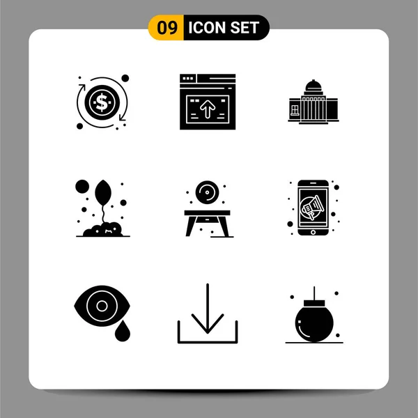 사이트 모바일 Whtiehouse Editable Vector Design Elements — 스톡 벡터