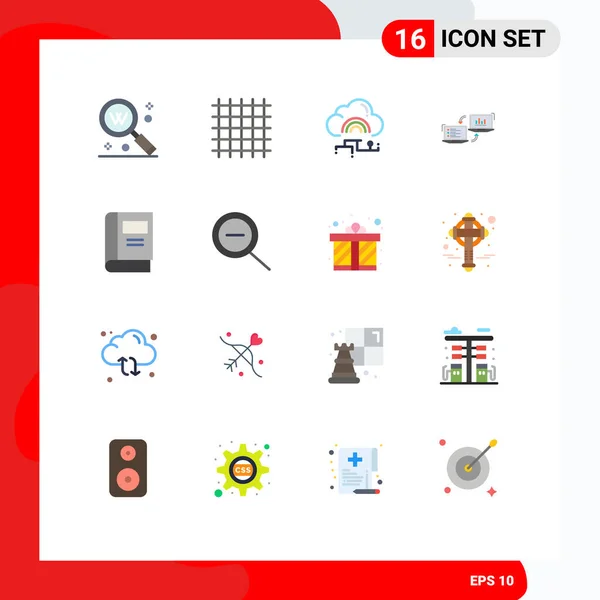 Set Dari Modern Icons Tanda Tanda Untuk Koneksi Bisnis Merampingkan - Stok Vektor