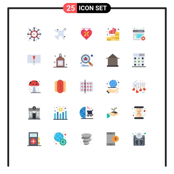 Stock Vector Icon Pack Mit Zeilenzeichen Und Symbolen Für Dokumente — Stockvektor