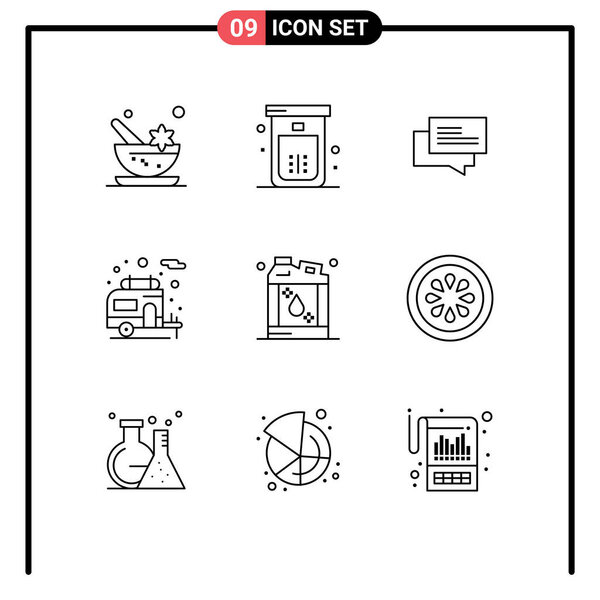 9 Универсальный набор контуров для веб-приложений и мобильных приложений