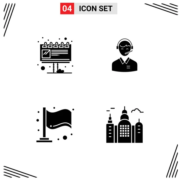 Stock Vector Icon Pack Líneas Signos Símbolos Para Publicidad Consultor — Vector de stock