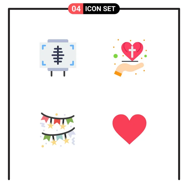 2014 Mobile Interface Flat Icon Set Pictogram Disease Cross Health — 스톡 벡터