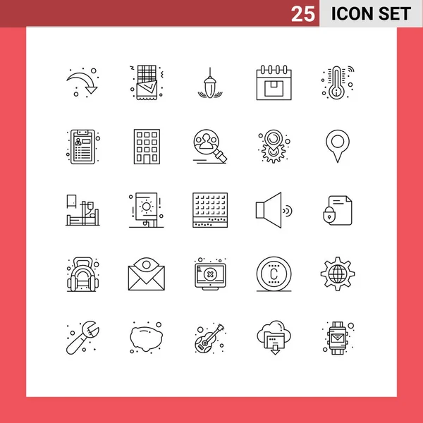 Stock Vector Icon Pack Sinais Linha Símbolos Para Cuidados Saúde — Vetor de Stock