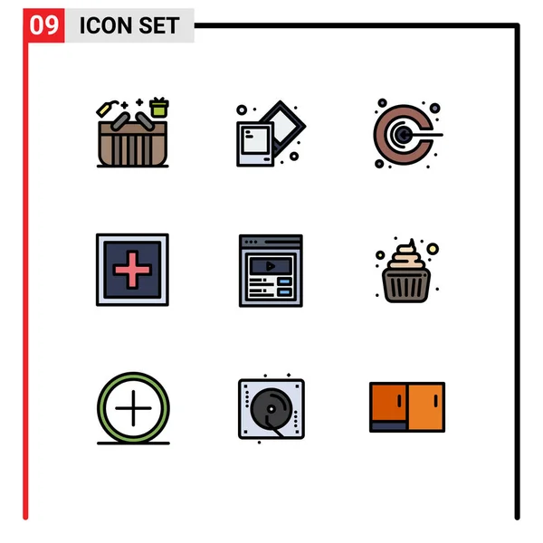 Creative Icons Modern Signs Symbols Custom Content Question Idea Information — Stock Vector